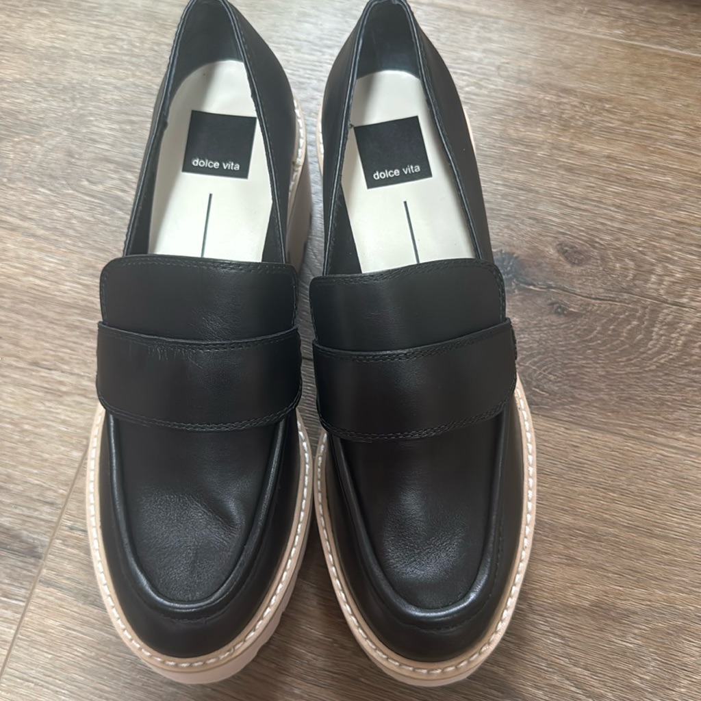 Dolce Vita Black Loafers For Women Size 8 New Without Box